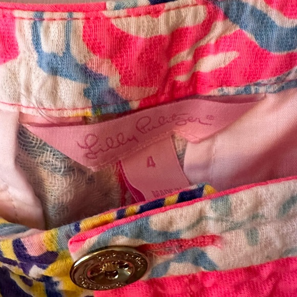 Lilly Pulitzer Adie Shorts Royal Swept Tides - Size 4 - Picture 6 of 6